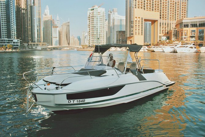 Dubai Yacht Sea escape Cruise, Swim, Tan & Sightsee! - From Dubai Marina to JBR