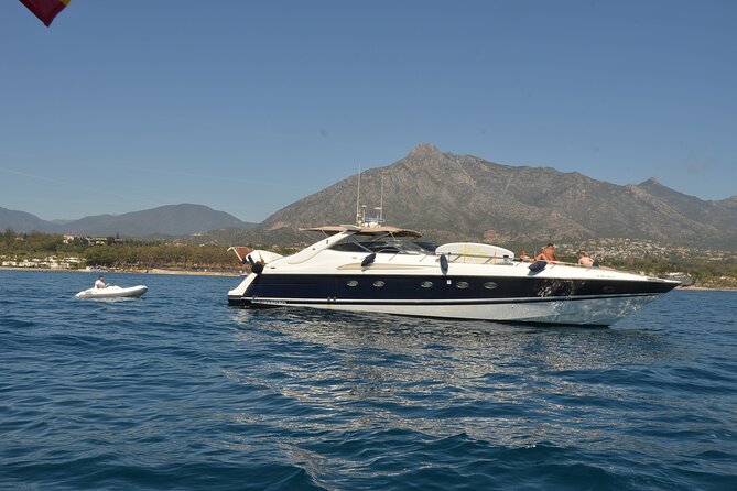 Enjoy the Marbella Coast on the Sunseeker 63 Predator Yacht - A private yacht ride across Marbella Bay