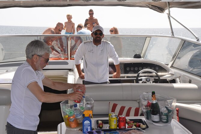 Enjoy the Marbella Coast on the Sunseeker 63 Predator Yacht - Who will get the most from this outing