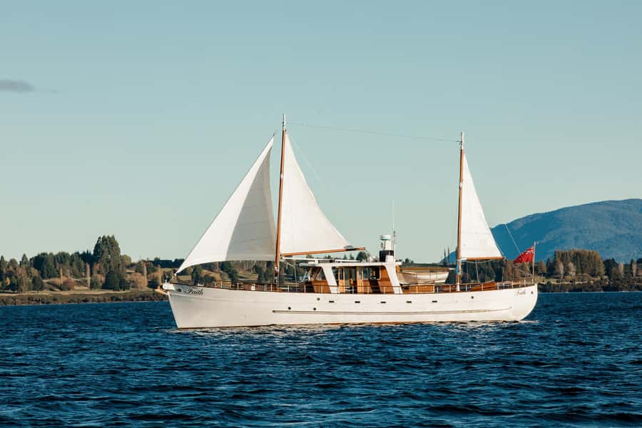 Evening Champagne Cruise on Historic 1935 Motor Yacht. - Why Faith makes this Te Anau cruise different