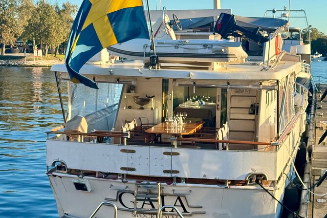Exclusive Yacht Tour of Stockholm: sunset, dinner, lunch, cruise - Setting sail from Strandvägskajen 21J