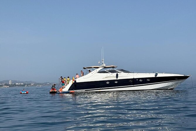 Experience Sunset on Yacht in Marbella - Dropping anchor for a swim