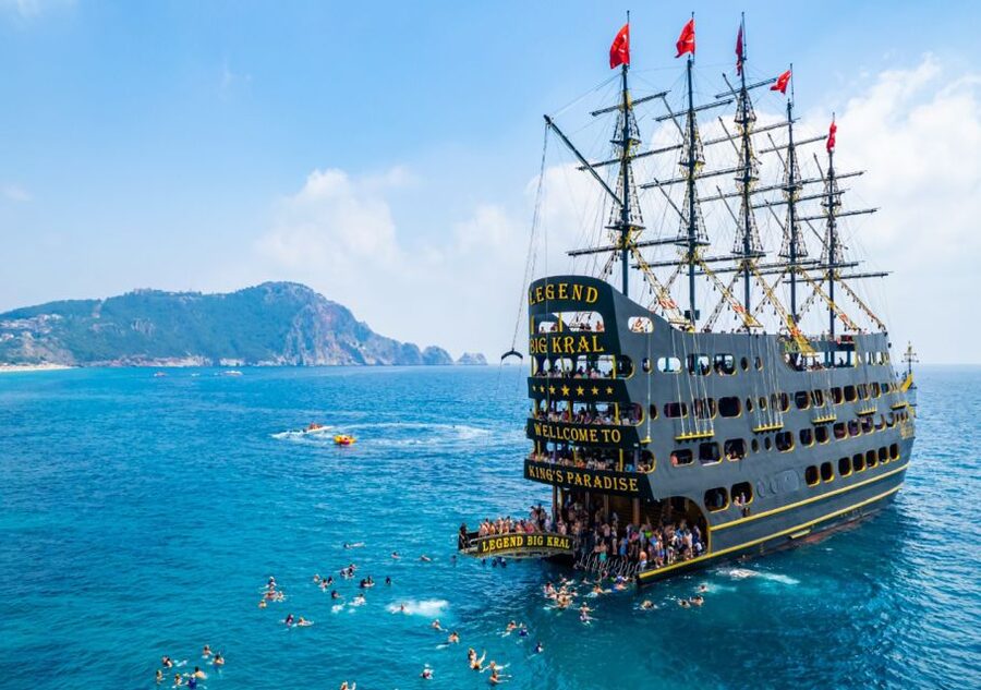 From City of Side and Alanya: Legends and Pirates Yacht Tour - One and a half hours in Alanya harbor