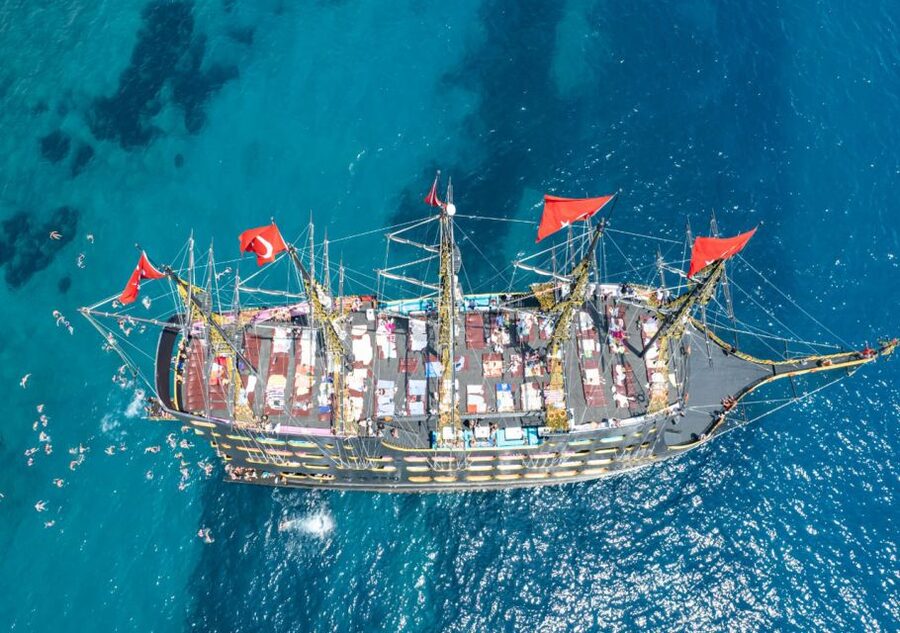 From City of Side and Alanya: Legends and Pirates Yacht Tour - Buffet lunch and unlimited soft drinks on board