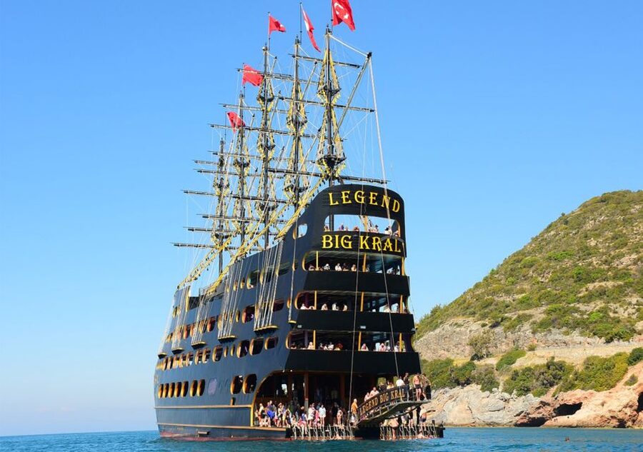From City of Side and Alanya: Legends and Pirates Yacht Tour - Foam party, music, and the final swim