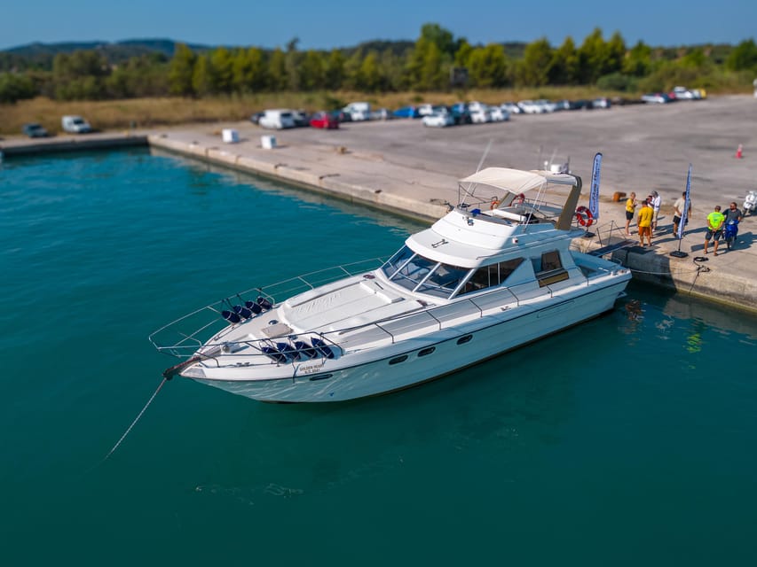 From Corfu: Luxury Yacht Cruise to Sivota and Blue Lagoon - Thirty minutes across the Ionian Sea