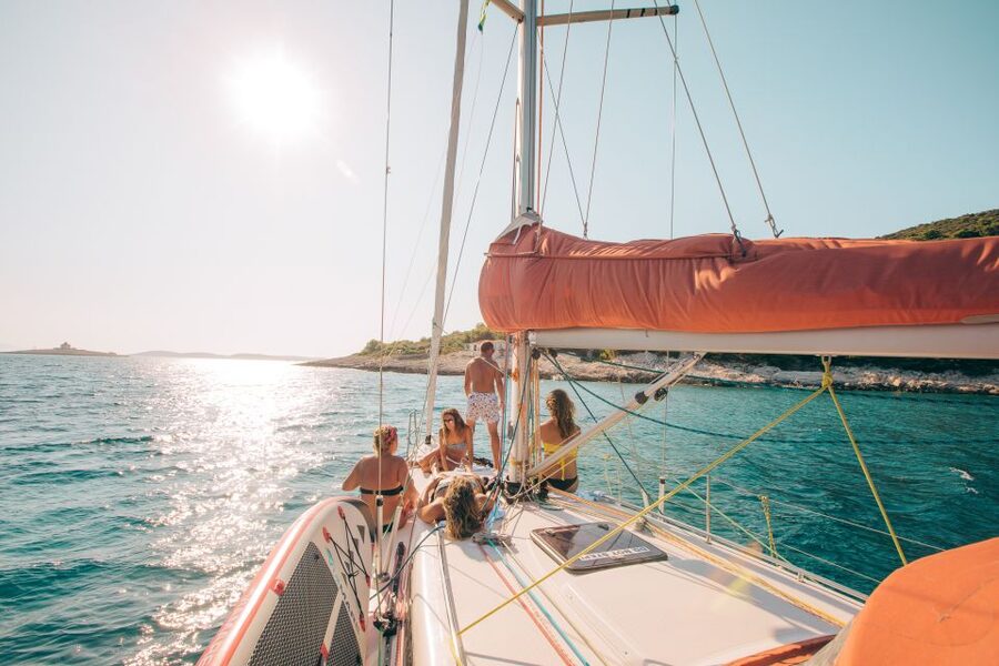 From Hvar: Boat Tour to Pakleni Islands on a Comfort Yacht - First stop: a calm bay for swimming and snorkeling