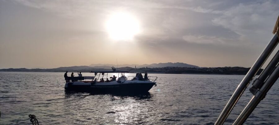 Fuengirola: Fantastic Dolphin Watching Yacht Tour with Drink - The first part of the cruise: coast, hills, and sea