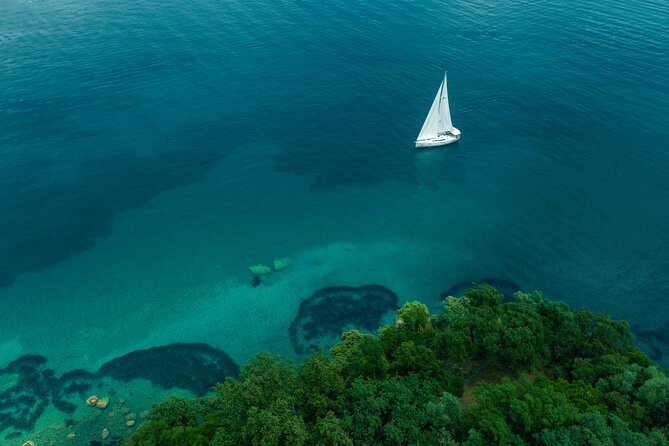 Full Day Cruise on Sailing Yacht in Corfu Island - Kerasia Beach is quieter and more secluded