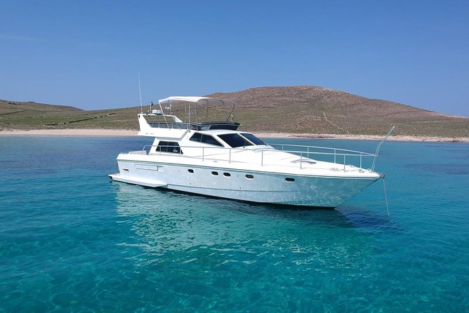Full Day Private Yacht Cruise in Mykonos on a Ferretti Altura 52s - What the skipper and co-skipper add