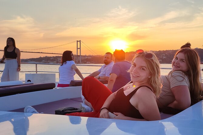 Guided Bosphorus Sunset Cruise on Luxurious Yacht - Small Group Cruise - Crossing beneath the Bosphorus Bridge