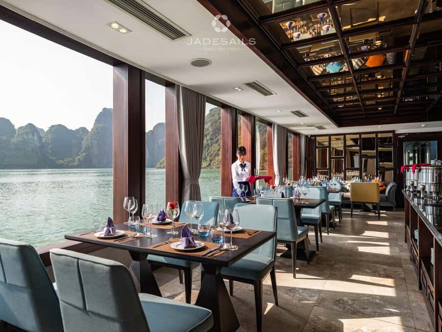 Ha Long–Lan Ha Luxury Yacht Day Cruise from Hanoi - A seafood buffet with choices beyond seafood