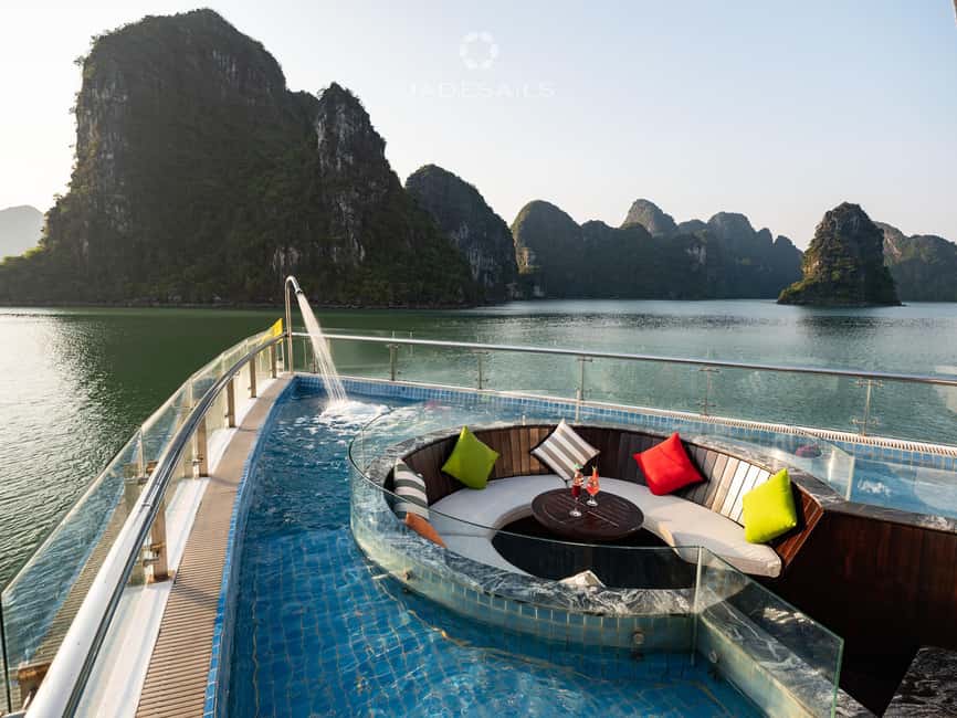 Ha Long–Lan Ha Luxury Yacht Day Cruise from Hanoi - Swimming at Ao Ech’s white-sand cove