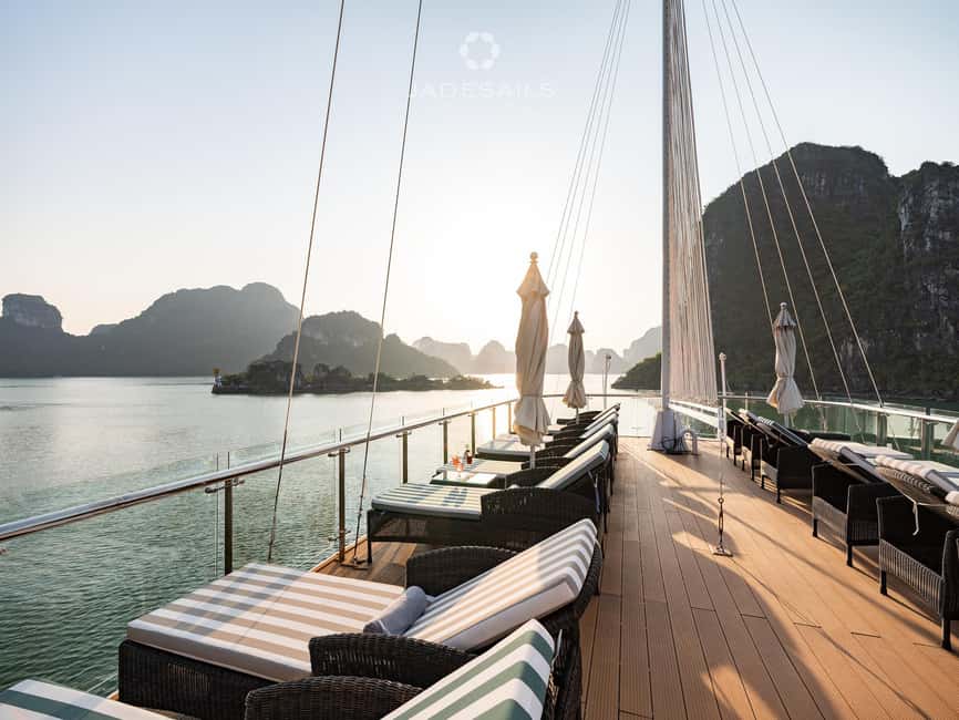 Ha Long–Lan Ha Luxury Yacht Day Cruise from Hanoi - Spring rolls, snacks, and the sunset party