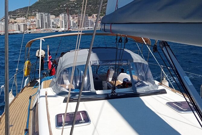 Half day charter on private sailing yacht in Gibraltar - The anchor stop for swimming and lunch