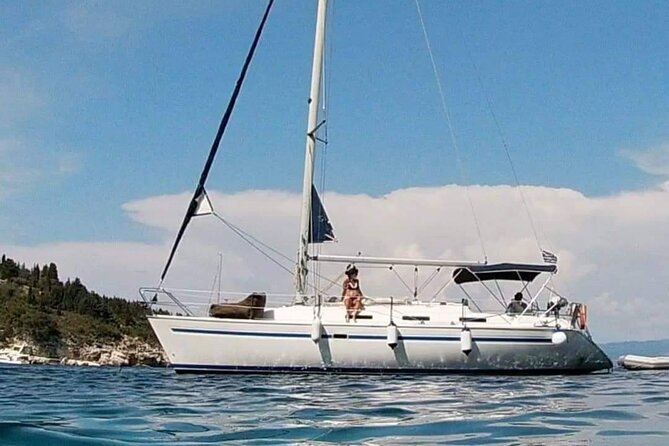 Half Day Private Cruise with Sailing Yacht in Corfu - Mouse Island and the airplane view