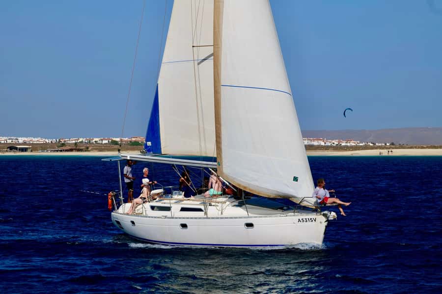 Half-Day Sailing Yacht Adventure in Sal Island - 3 hours - Snacks, drinks, and comfort on board