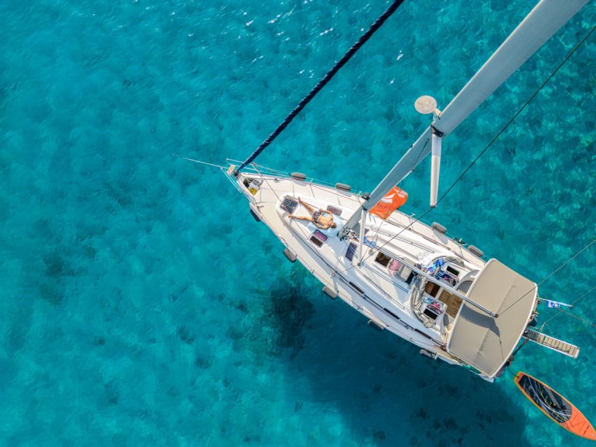 Halkidiki: Private Sailing Yacht Cruise Swim in Blue Waters - Swimming, snorkeling, and the SUP
