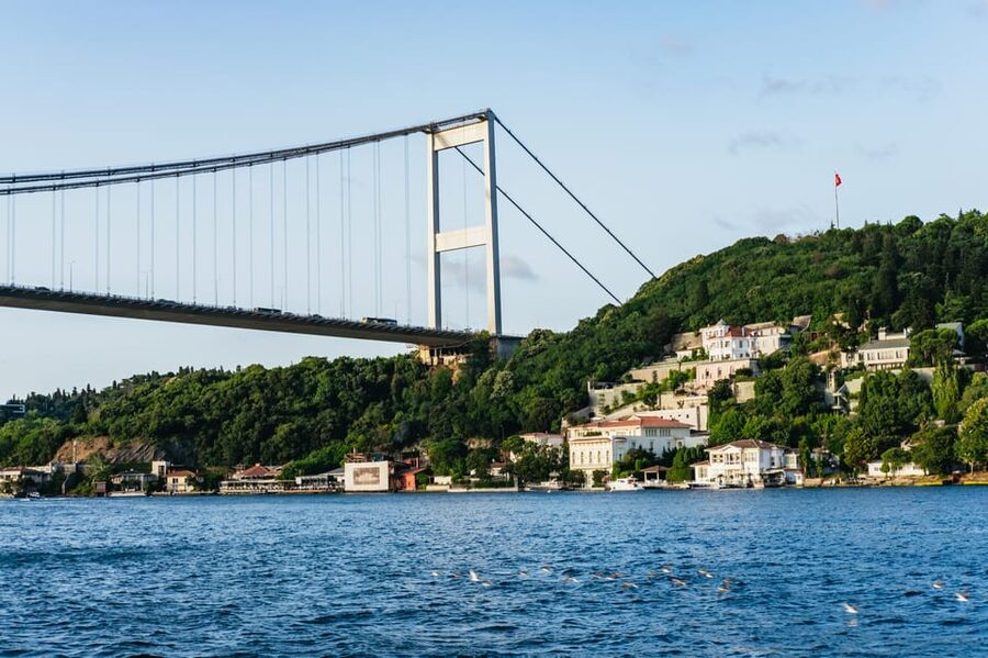 Istanbul: Bosphorus Sunset Cruise on a Luxury Yacht - Under the Bosphorus Bridge toward Arnavutkoy and Bebek