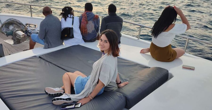 Istanbul: Bosphorus Sunset Cruise on Yacht with Live Guide - Boarding at Kabataş and settling onto the yacht