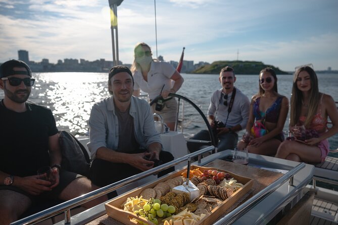 JFarwell Private Yacht Wine & Cheese Sunset Sail - The Halifax skyline at sunset
