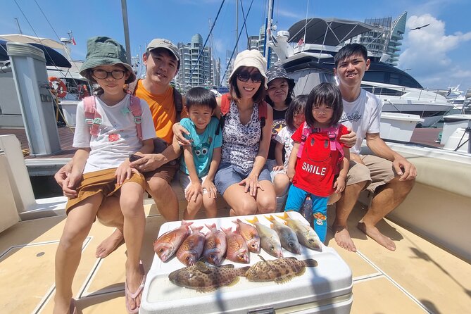 Join-in Yacht Fishing at the Southern Islands of Singapore - Sea conditions, rain, and comfort