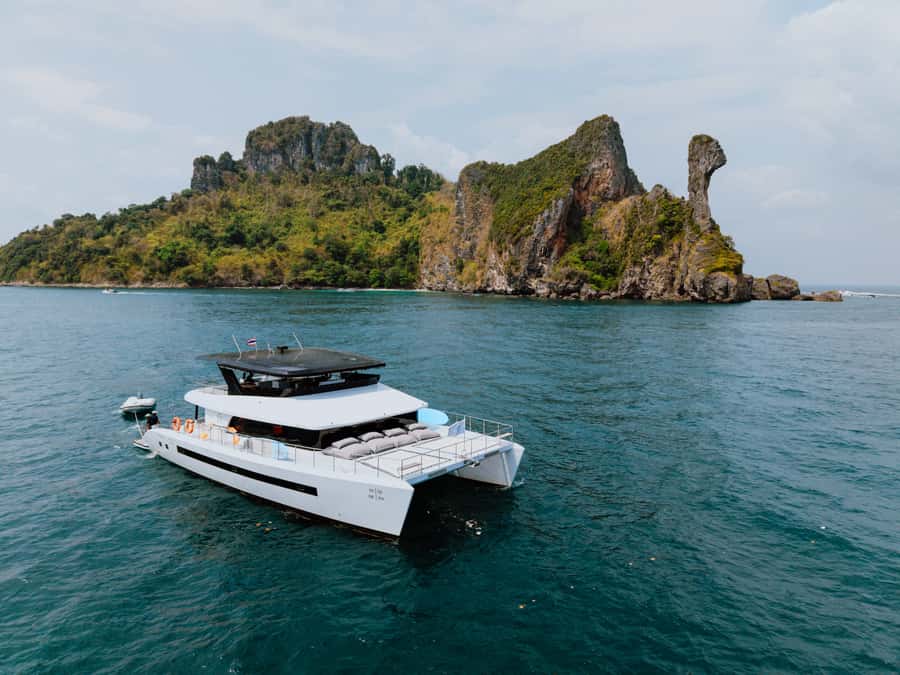 Krabi: 4 Island Premium Yacht with Snorkeling & Clear Kayak - Chicken Island and the famous profile