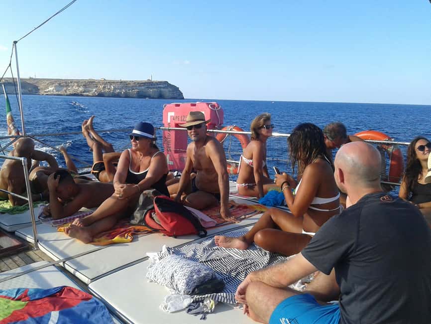 Lampedusa: Yacht excursion, swimming stops and typical lunch - Mare Morto, Cala Creta, and the southern return