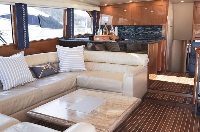Les Is More 68ft Viking Fishing Yacht Rental - Chef Cris and the seafood menu