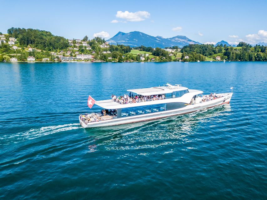 Lucerne: 1-Hour Cruise on Panoramic Yacht - The water terrace is the best place for lake-level views