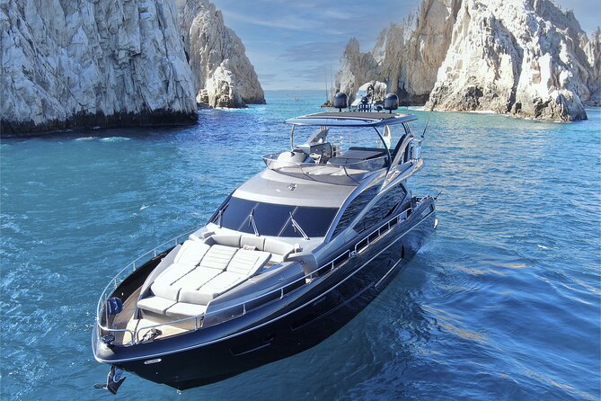 Luxury Black Yacht in Cabo - The Pacific coast and the chance of marine life