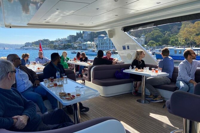 Luxury Bosphorus Yacht Cruise – Stopover in Asian Side - Tea, snacks, and a comfortable yacht