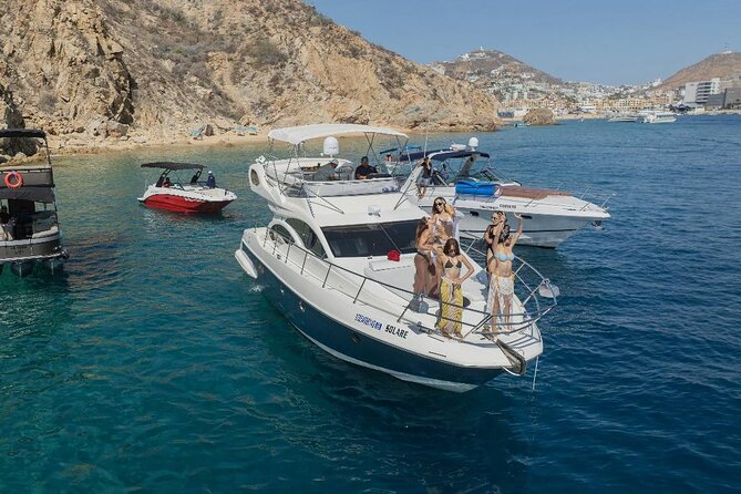Luxury Yacht Experience in Los Cabos 45 FT - Snorkeling, paddleboards, and the aquatic carpet