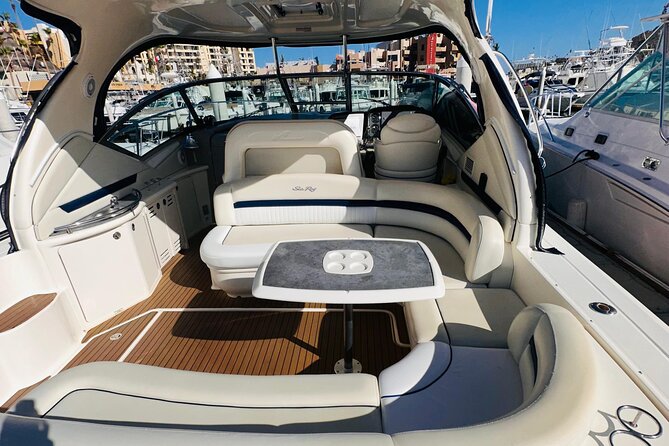 Luxury Yacht Tour in Los Cabos 45FT SeaRay Sundancer - What You Can Do During Two Hours