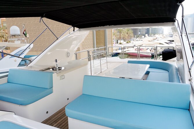 Majesty 77ft Diamond Dust — Dubai's best yacht rental - The crew and service style