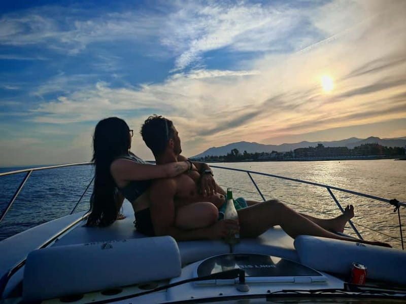 Marbella: Sunset on a Shared Yacht with Cava and Strawberries - Key points at a glance