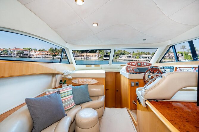 Miami 2 Hours Private Yacht Tour for 13 ppl on a 50 ft Yacht - Your music, drinks, and a party-ready setup