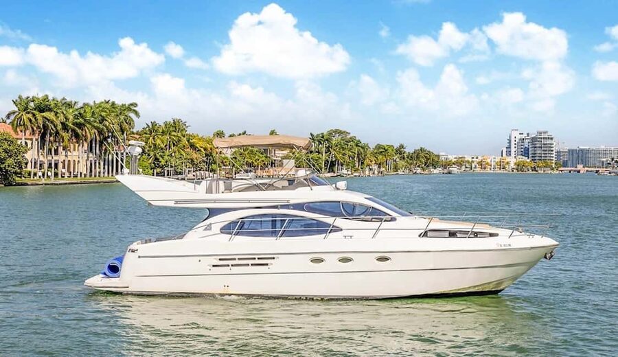 Miami Beach: 48 Foot Private Yacht Rental - A private view of Miami from 5400 Collins Avenue