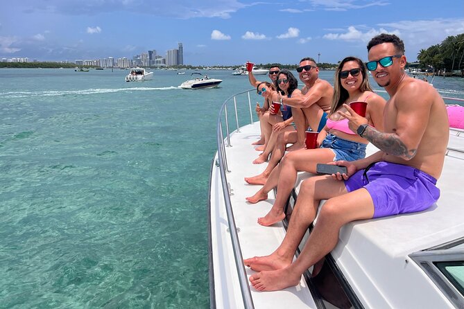 Miami Boat Rental for Day or Sunset Cruise with Captain - Sunset and nighttime views from the water