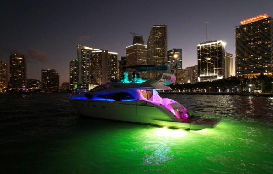 Miami Yacht Rental with Jetski, paddleboards, Inflatables - A private Miami yacht built for social time