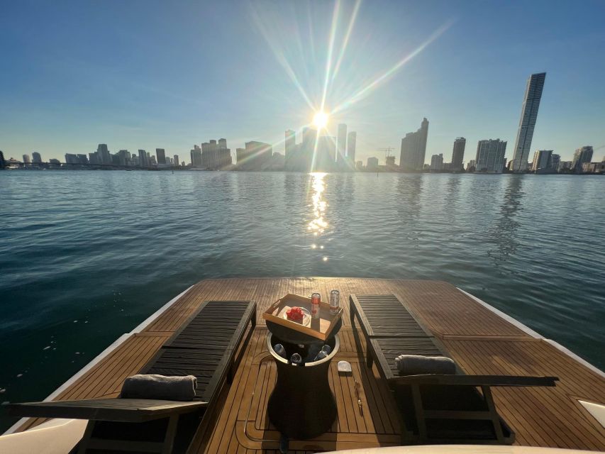 Miami Yacht Rental with Jetski, paddleboards, Inflatables - Music, Wi-Fi, and the party setup
