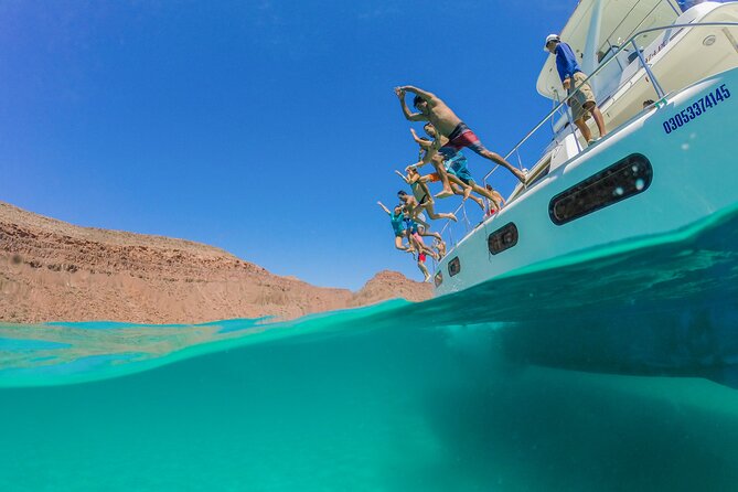 Multimillion Yacht Cabo Cruise Sunset or Snorkel Optional PICKUP! - Choose between sunset and snorkeling