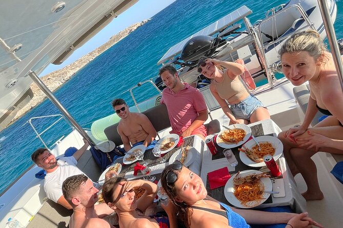 mykonos eleftheriou yachting Private tour mykonos delos renia - The crew makes the private format work