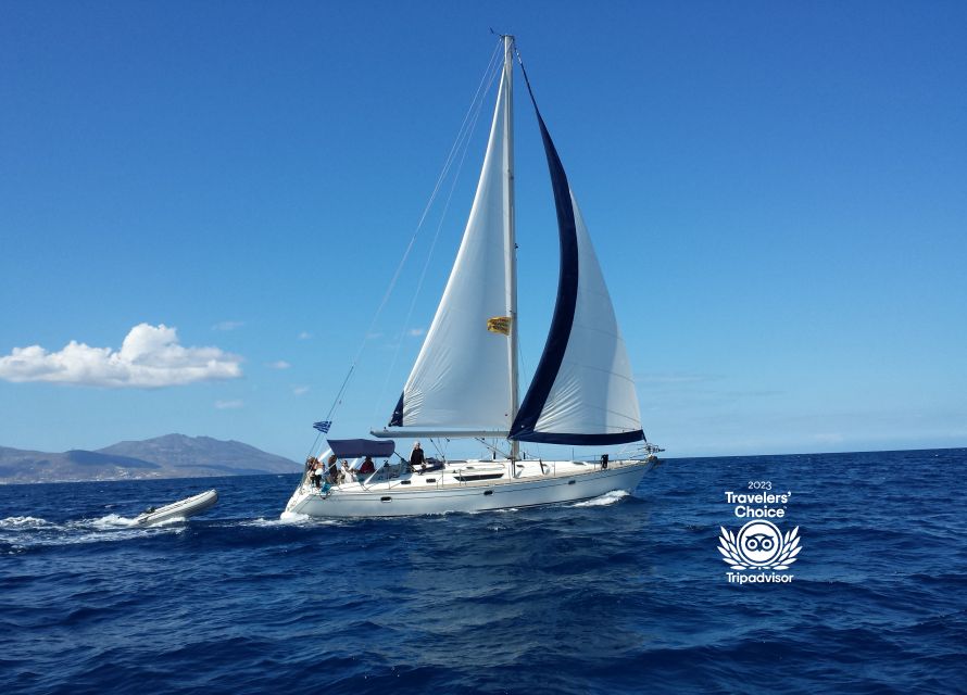 Mykonos: Yacht Cruise to Rhenia and Guided Tour of Delos - Meeting the crew and sailing from Mykonos
