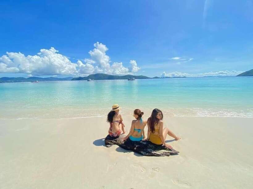 Phuket: Coral Yacht Boat Tour to Coral Island with Sunset - Banana Bay is the active beach stop
