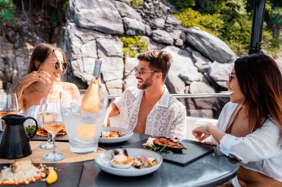 Phuket: Luxury HYPE Yacht to Phang Nga Bay and Hong Island - The first 90 minutes on the yacht