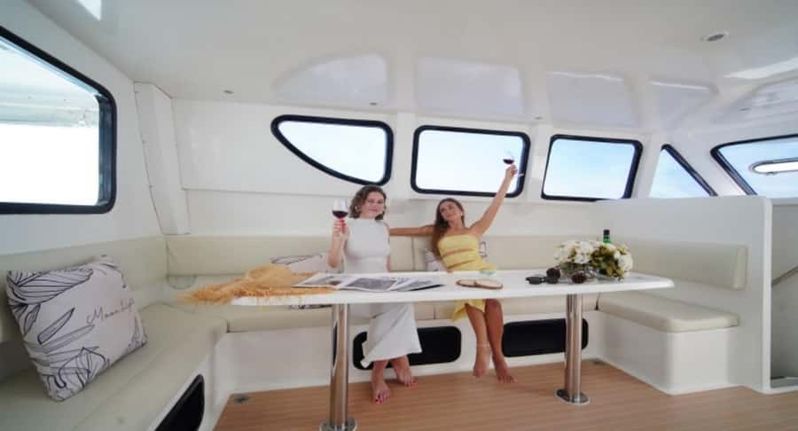 Phuket: Phi Phi, Maya, and Maiton by Luxury Yacht with Lunch - The catamaran, activities, and comfort level