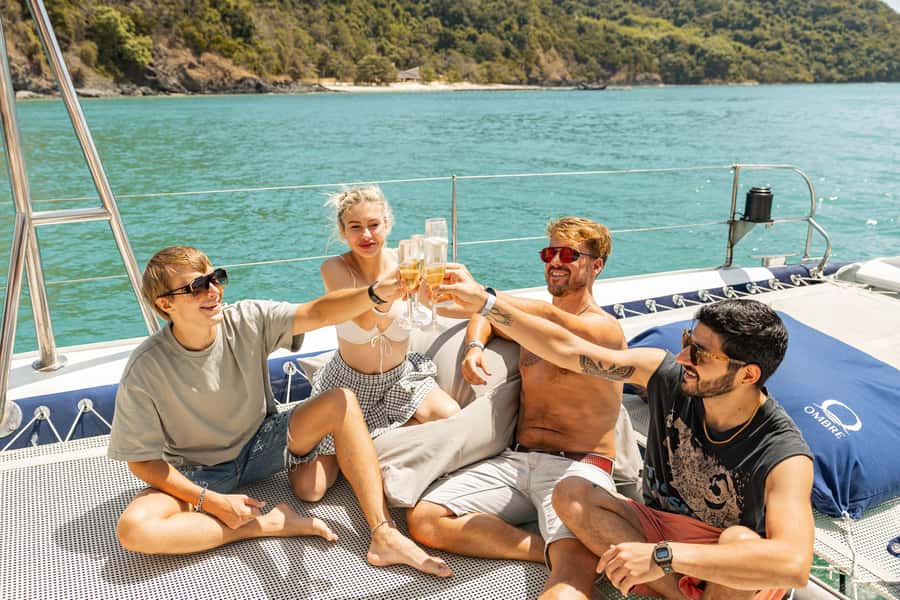 Phuket: Racha & Coral Island Day Trip by OMBRE Yacht - Banana Beach on Koh Hey, two hours of sand and water
