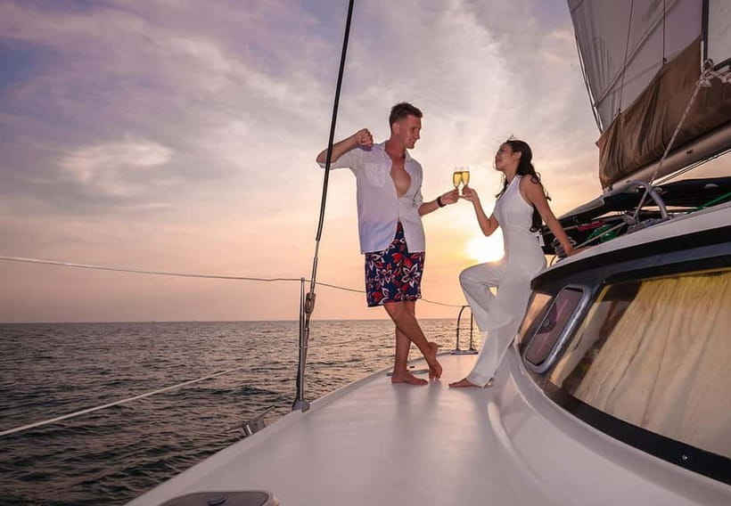 Phuket Sunset Dinner Sailing Yacht Catamaran - From Chalong Pier to Coral Island
