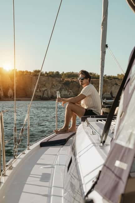 Portimao: Sunset Luxury Sail-Yacht Cruise - Swimming, wildlife, and time aboard